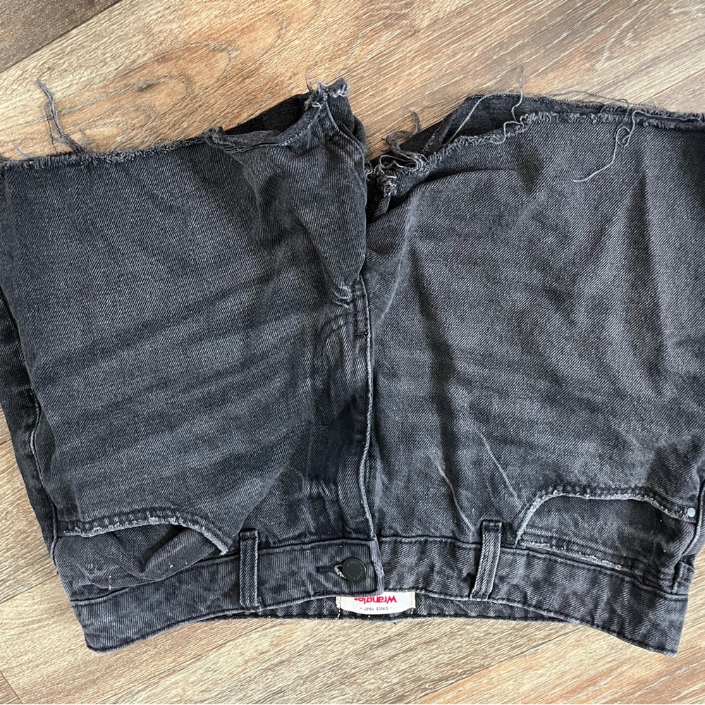 Wrangler Black Denim Women Shorts